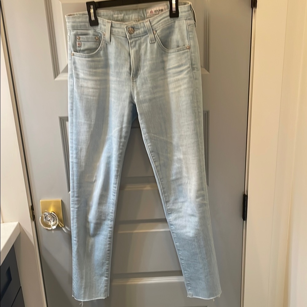AG Adriano Goldschmied Light Wash Skinny Jeans
